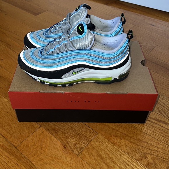 Nike Air Max 97 OG Blue/Yellow Men’s SZ 7 - Picture 3 of 5